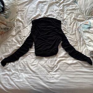 Chic Black Women's Crop Top